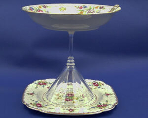 The Martini Jewelry Dish stands about 7 inches tall and is 7 inches wide.